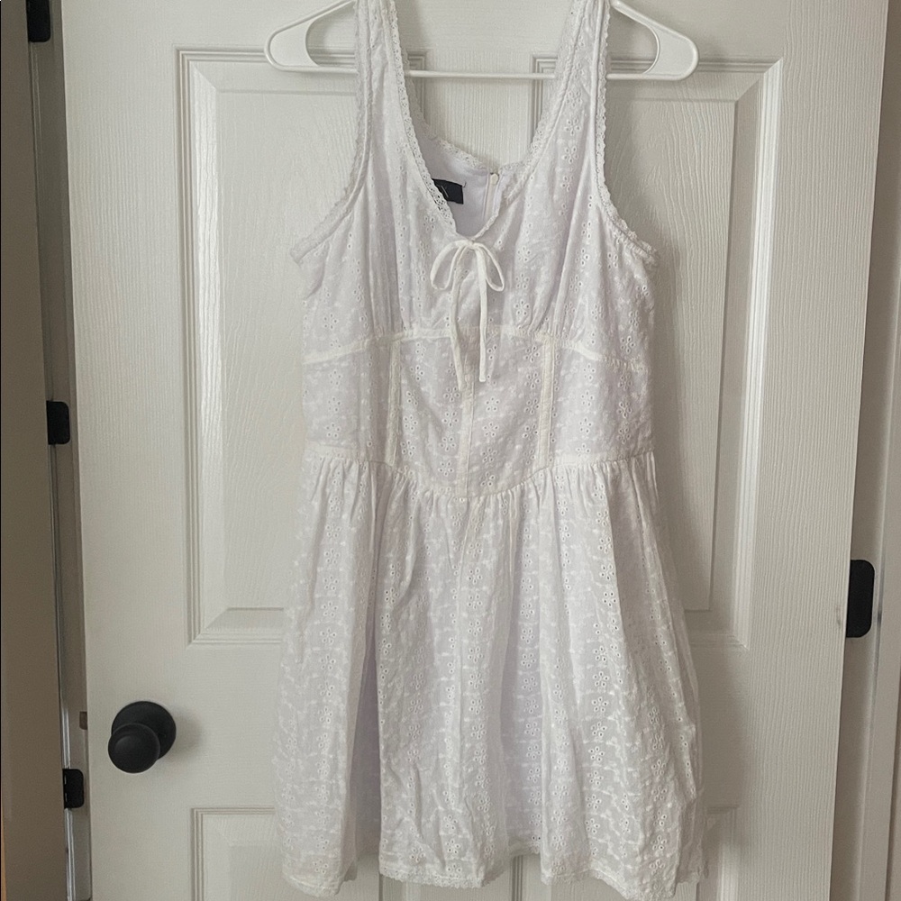 BCX White dress with eyelet Detail
